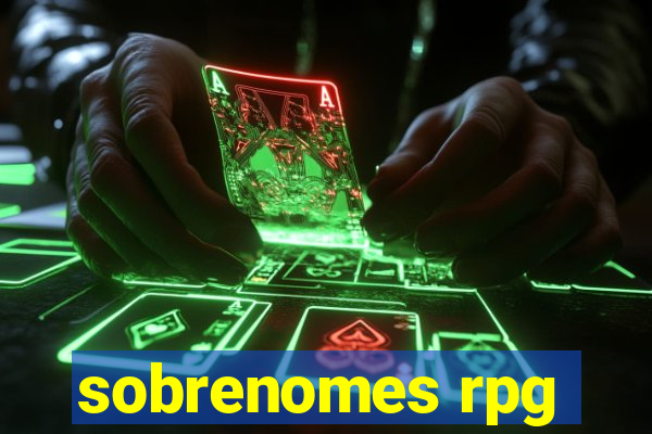 sobrenomes rpg